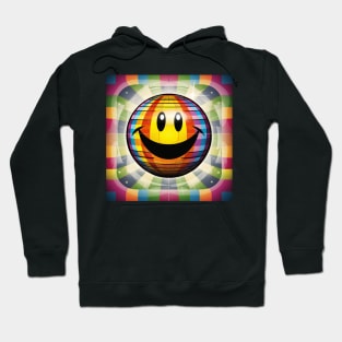 Stripey Retro Happy Face Hoodie